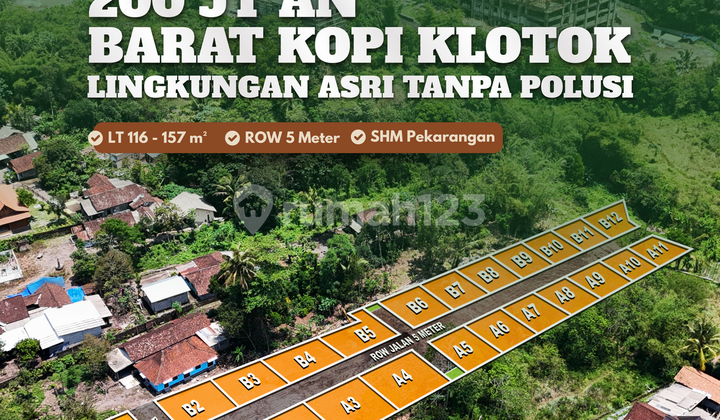 Land for Sale in Pakem Area, 5 Minutes to Kopi Klotok Jogja