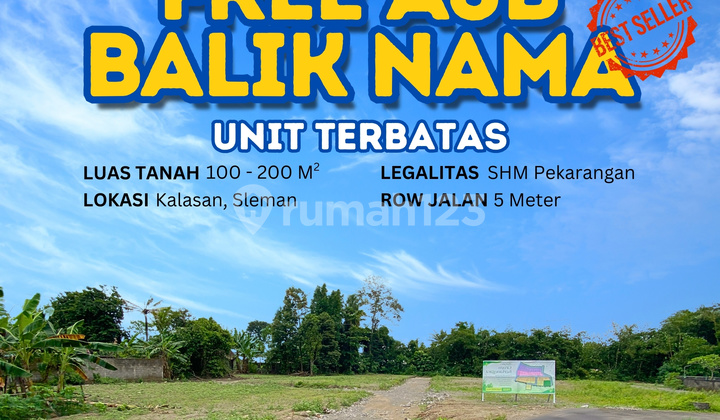 Jual Tanah Tanpa Perantara Area Kalasan, 5 Menit RS Mitra Paramedika