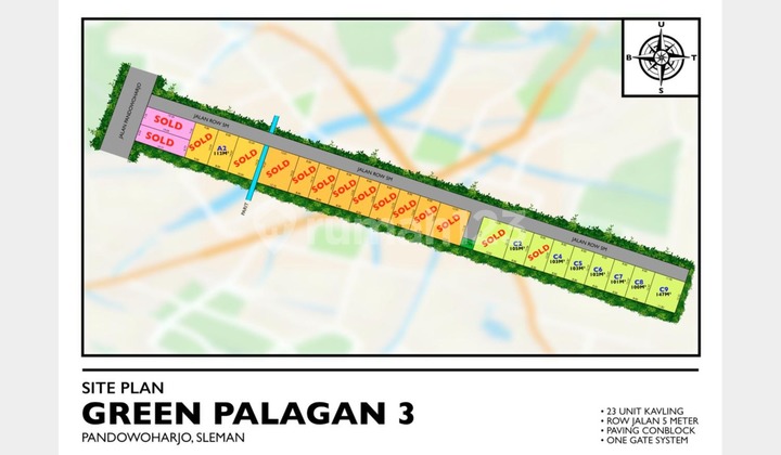Strategic Land in Pandowoharjo, Installment Available 12x Without Interest