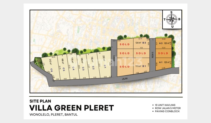  Tanah Siap Bangun Lokasi Wonolelo Bantul, 900RB/M Bisa Cicilan