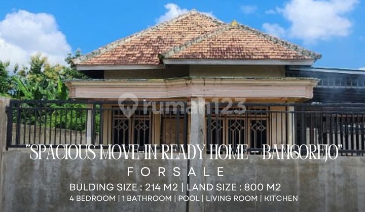 Dijual Rumah Luas & Siap Huni - Bangorejo Dijual Rumah Luas & Siap Huni - Bangorejo