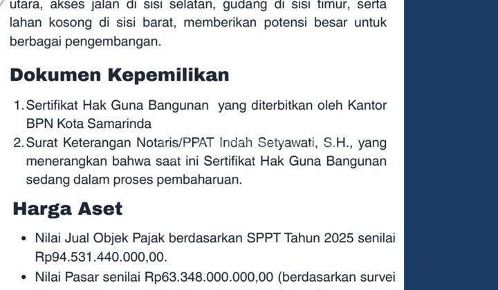 Di Jual Tanah di Mulawarman ,Kelurahan Bukuan,.Kecamatan Palaran, Kota Samarinda, Kalimantan Timur Di Jual Tanah di Mulawarman ,Kelurahan Bukuan,.Kecamatan Palaran, Kota Samarinda, Kalimantan Timur