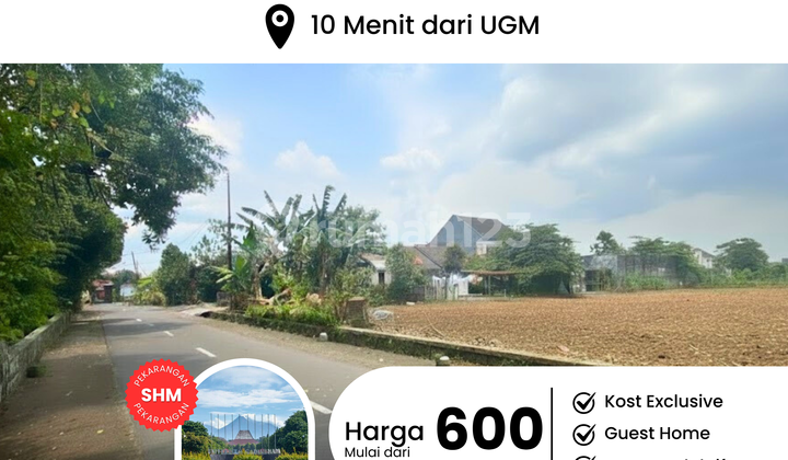 Cheapest Land in Yogyakarta, Near UGM Campus, UNY, and Pakuwon Mall