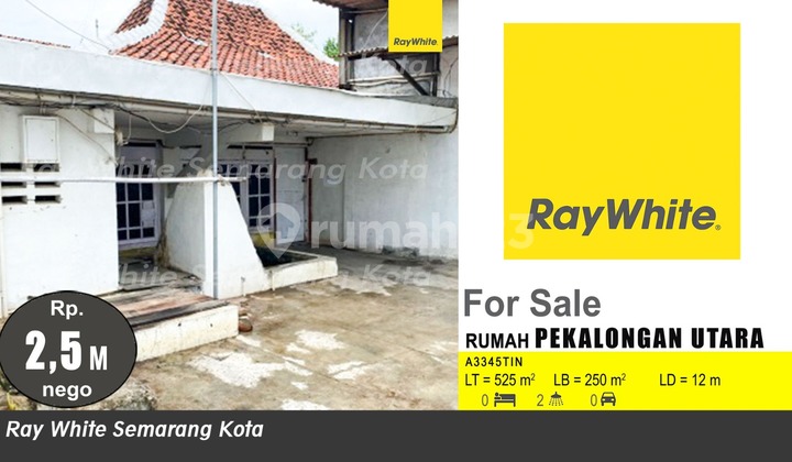 Rumah dilengkapi Mezzanine dan Lahan Luas di Pekalongan Utara (A3345)