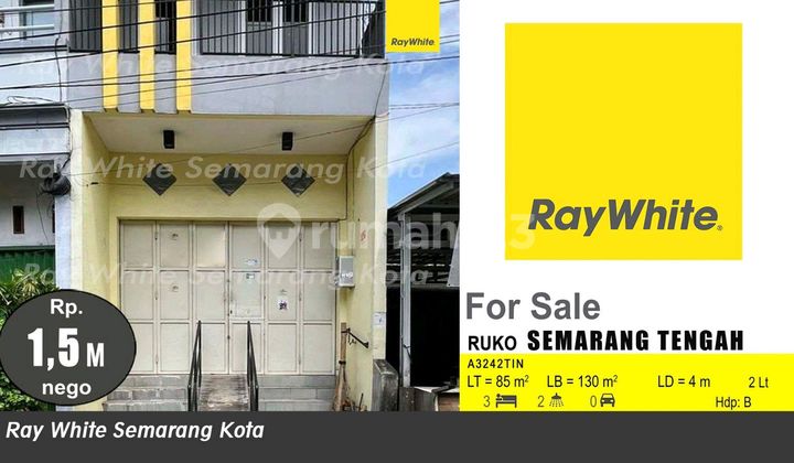 Ruko Cocok Tempat Usaha dan Terenovasi di Semarang Tengah (A3242) 1