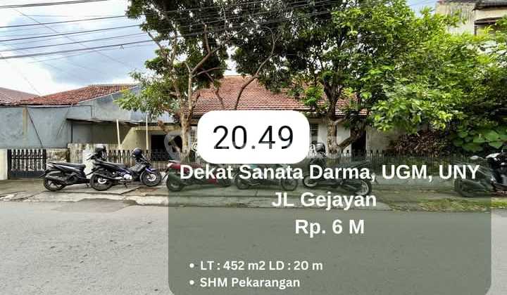 Strategic Land Near Many Campuses on Jl Geyajayan Caturtunggal