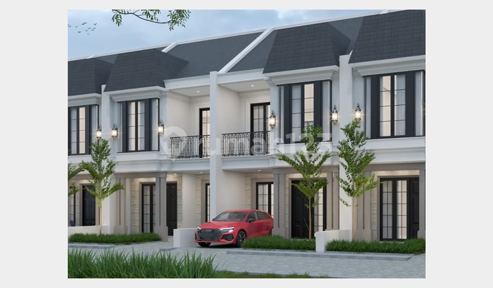 Rumah Cantik Siap Bangun 2 Lantai Dekat Stasiun Banjar