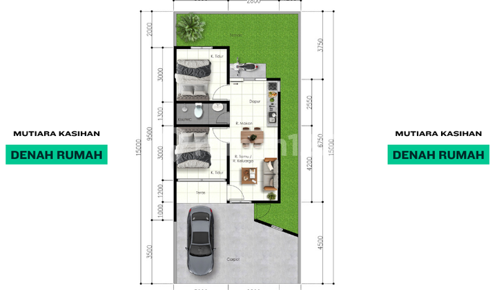 dekat Alma Ata; Rumah Murah Kawasan Asri; Siap Bangun