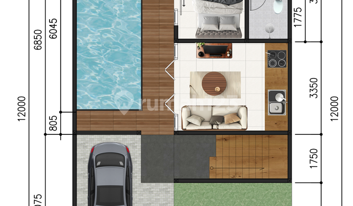 Dekat Uii; Homestay Bohemian; bisa KPR 2