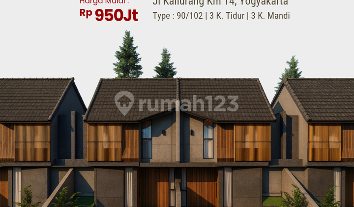 Cluster One Gate System Jl Kaliurang KM 14, Dekat Kampus Uii, 2 Lantai