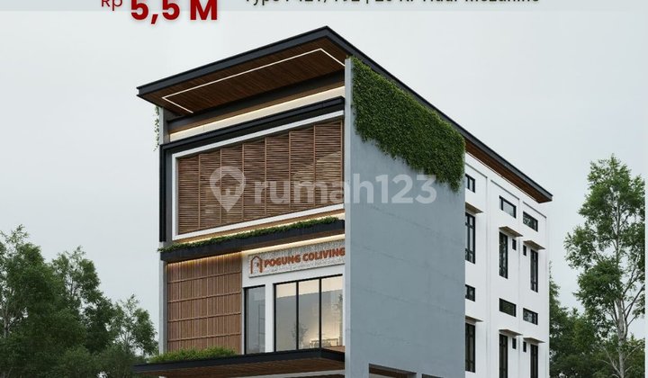 Kost Dijual Dekat Ugm Jogja - 3 Lantai 20 Kamar Mezanine 421/192