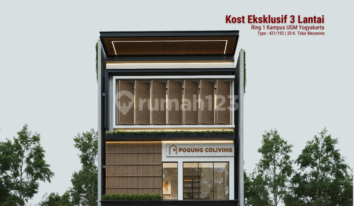 Kost for Sale in Jogja - Ring 1 UGM, 3 Floors, 20 Rooms with Mezzanine 1