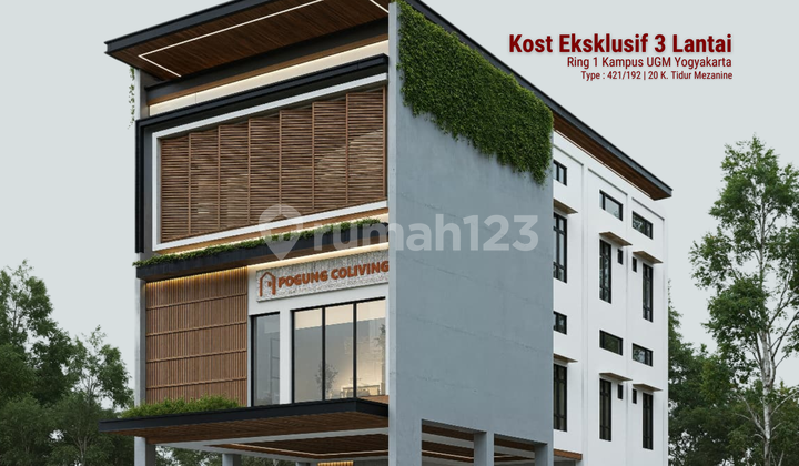 Kost for Sale Near UGM Jogja - 3 Floors, 20 Rooms, Mezzanine 421/192 1