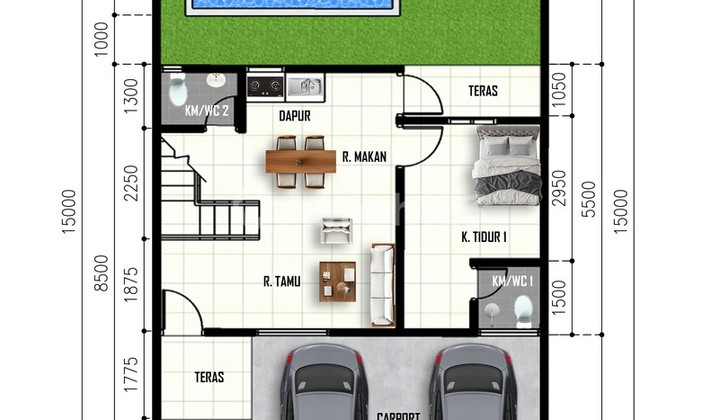 Near Rajabasah Terminal Info House for Sale Lampung Rajabasa Raya 2