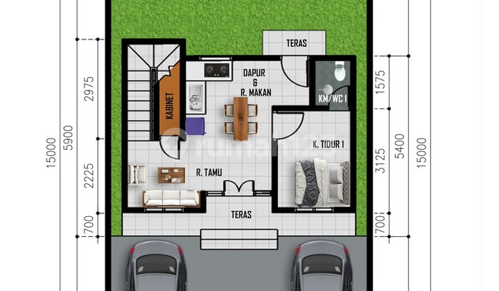 Near Unila Campus House for Sale Lampung Betik Gawi Alley Rajabasa 2