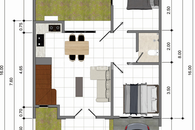 Near Ciplaz Lampung, Selling House Lampung Jl. Cengkeh Rajabasa 2