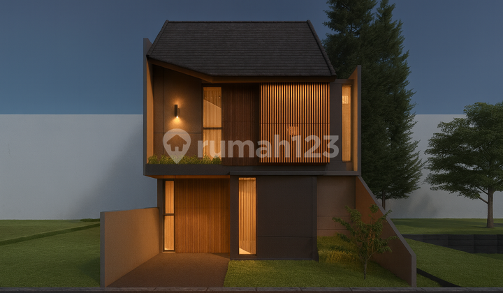 Dijual Rumah Siap Bangun Model Tropis di Balikpapan Tengah