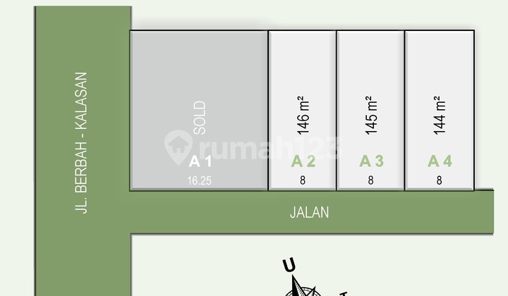 Tanah Dekat Bandara Adisutjipto & Stasiun Maguwo  Belakang STTKD Sleman, Dekat Ringroad Timur