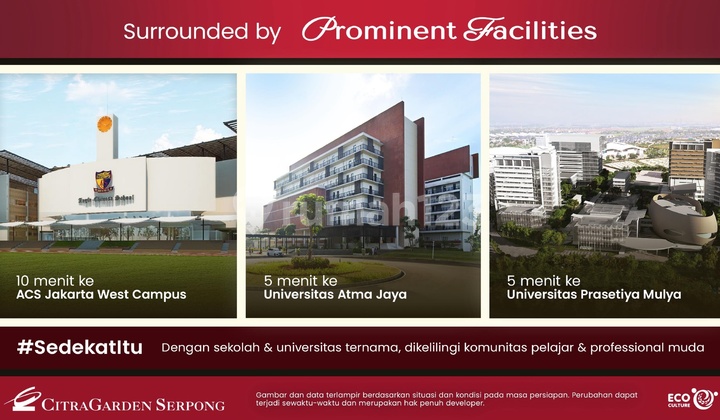  Start 2M-an! Ruko Premium di Kawasan Terlengkap Dekat BSD City LA MADELEINE CGS