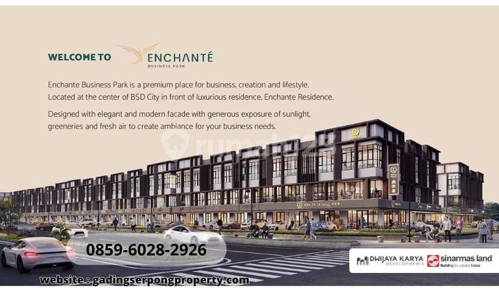 Ruko Paling dicari Akses Mudah, Potensi Sewa Tinggi For Sale! Ruko Exquis BSD