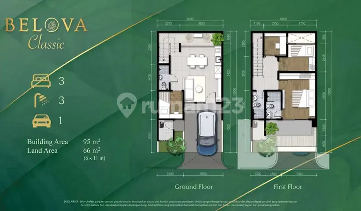 Terravia Belova Classic By Sinarmas Land - Rumah 2 Lantai di Bsd City Harga 2 M-An