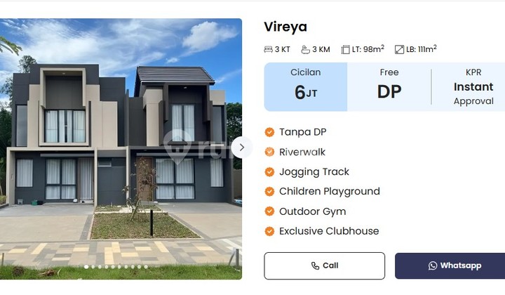 Terbaru Vireya - Rumah Strategis Dekat Hunian Ipeka, Santa Ursula & Laurensia Bsd Area