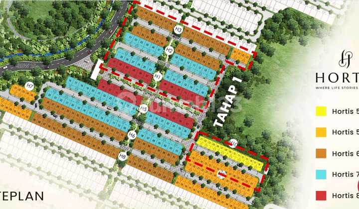 HORTIS Very Exclusive only 900 Million Near AEON mall, Station & elite BSD City Campus