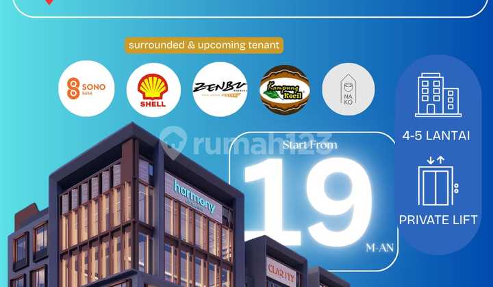 Exclusive Graha Premium 6X18 3 Floors - Functional & Prestigious Commercial Summarecon Gading Serpong City Gate 2