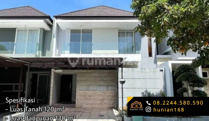 SEWA Rumah Cluster Edenia Graha Natura Intiland Lontar Surabaya Barat 1