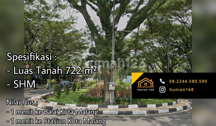 Old House Land Calculation Kertanegara Main Road Klojen Square Malang City 1
