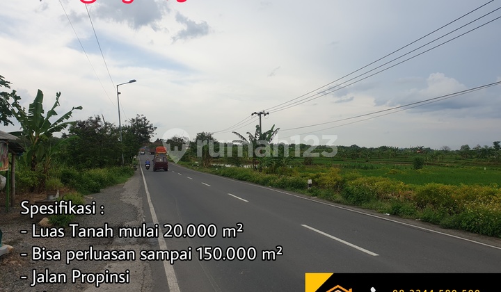 Tanah Industri Gudang Pabrik Jalan Raya Propinsi By Pass Nganjuk