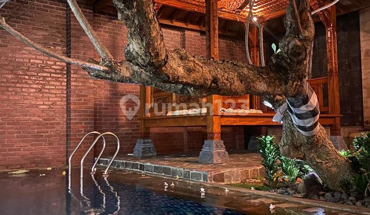 Full Teak House with Swimming Pool in Cipayung, East Jakarta 2