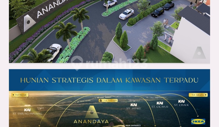 Rumah Dijual Type Arka Di Anandaya Home Resort 2