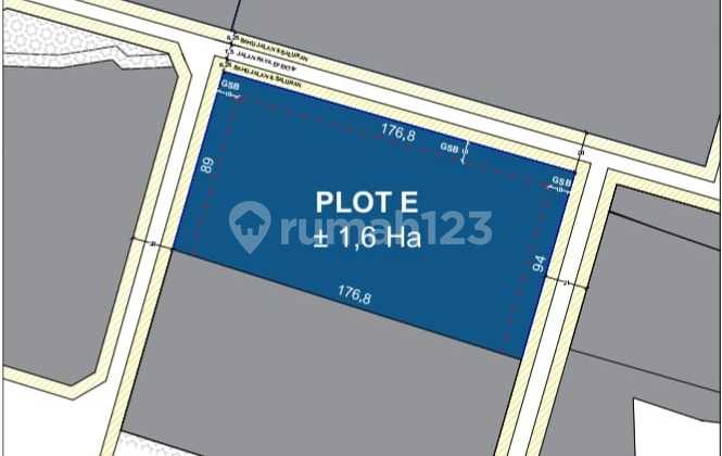 LAHAN KAWASAN INDUSTRI WIJAYAKUSUMA (KIW) PLOT "E" BEBAS BANJIR  2