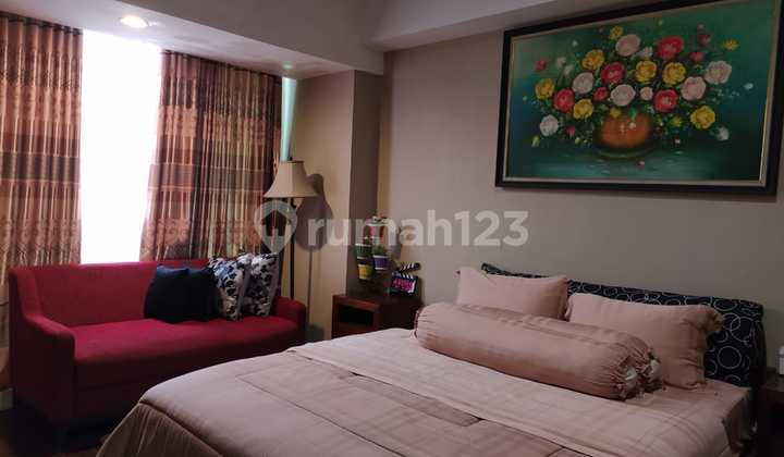 FOR SALE STUDIO TYPE APARTMENT FULLY FURNISHED POOL VIEW IN MATARAM CITY JL PALAGAN SLEMAN