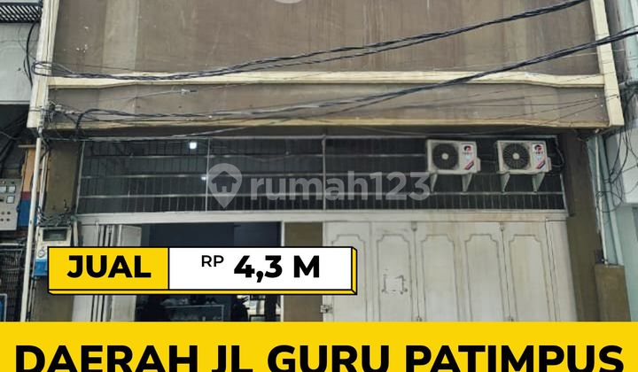 Ruko Gandeng Beserta Bisnis Kos Elite Daerah Jl Guru Patimpus