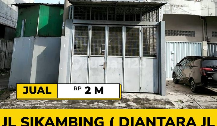 Ruko Hook Lebar 6,2 Mtr Siap Huni di Jl Sikambing Medan Petisah