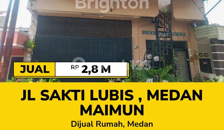 Rumah Serbaguna - Lebar 10 Meter - Inti Kota - Medan Maimun 1