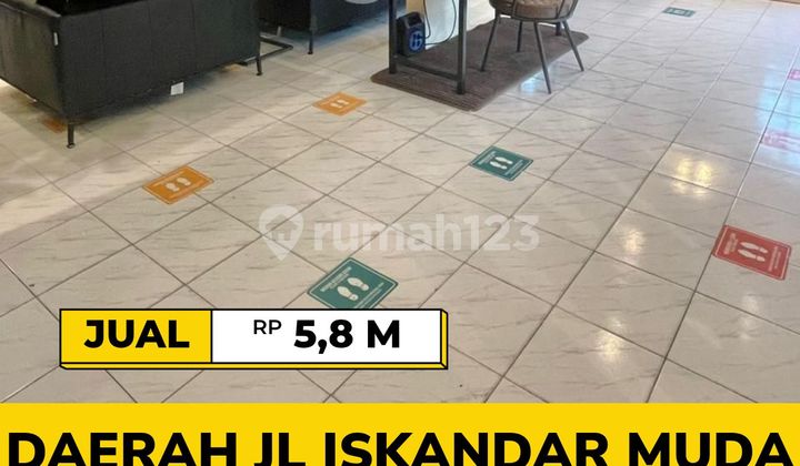 Rumah Hook Luas 587 M² Daerah Jl Iskandar Muda - Jl Wahid Hasyim