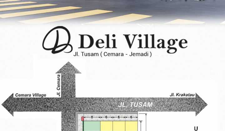 Sisa 1 Unit Rumah Villa Lebar 8 Mtr di Deli Village Cemara 2