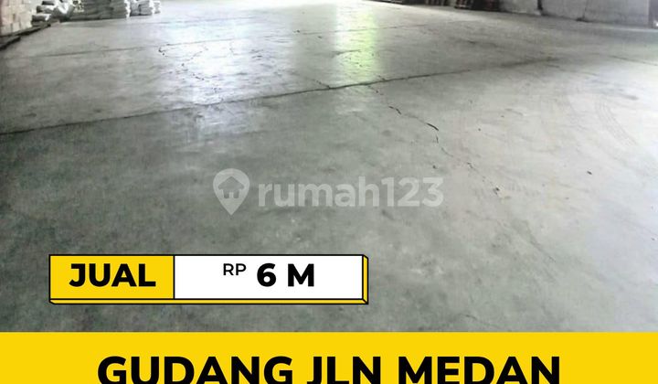 Dijual Gudang Siap Pakai Jl Medan Sampali - Akses Container 40ft