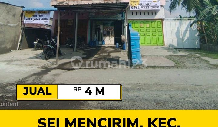 Tanah Luas 1058 M2 Plus Bangunan - SHM - Sei Mencirim Sunggal