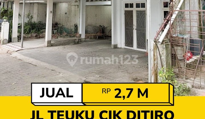 8m Wide House Prime Core City Location Jl Teuku Cik Ditiro Medan