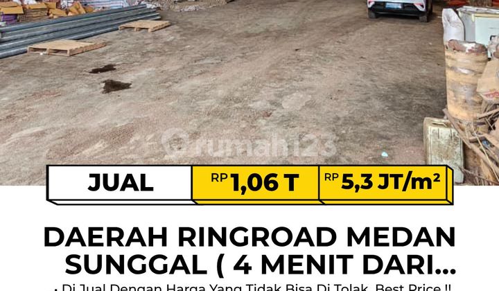 Warehouse with Large Land in 2 Areas, Medan Sunggal Ringroad Warehouse with Large Land in 2 Areas, Medan Sunggal Ringroad