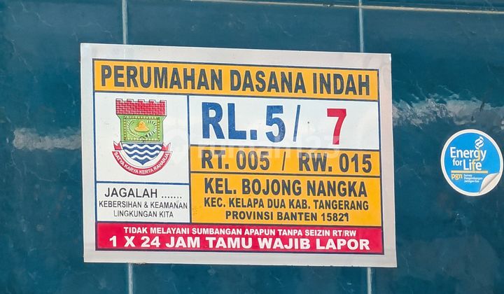 Acrbanten Rumah Murah Bagus di RL5 7 Jl. Perum. Dasana Indah, Jl. Dasana Indah Residence No. Bl Rl5/ 7, Bojong Nangka, Kelapa Dua, Tangerang, Banten, Indonesia, 15810, Legok SHM 2