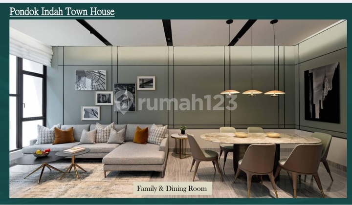 Dijual Rumah Pondok Indah Town House Jakarta Selatan Siap Huni 2