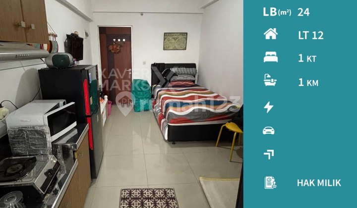 Apartemen Full Furnised Tipe Studio Tower A di Apartemen Merr Gunawangsa Surabaya 1