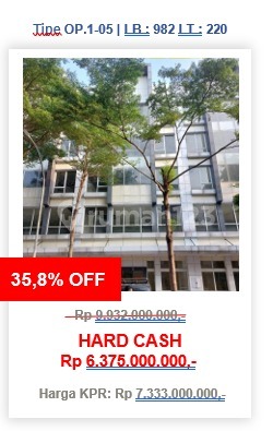Sale Gila! Murah Sekali Ruko Baru 4-5 Lantai Dari 10 M Cuma 6 M An Sisa 1 Cocok Kantor Hotel E Commerce Harapan Indah Bekasi