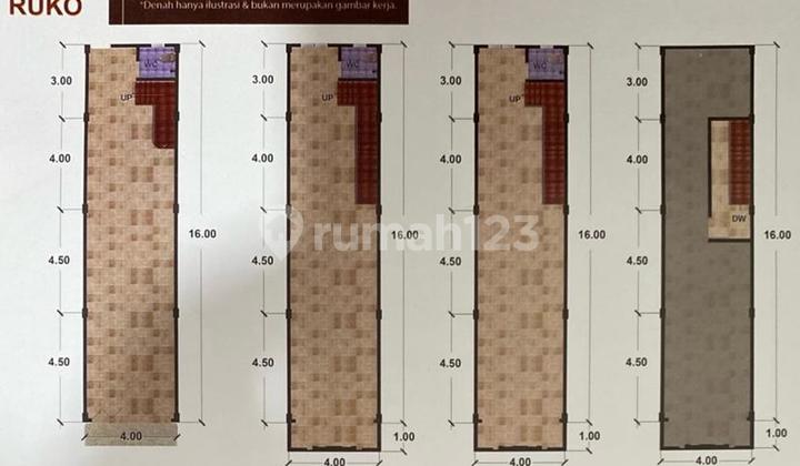 Struggle Townhouse Vacant 3½ Floors Jl. Perjuangan 2