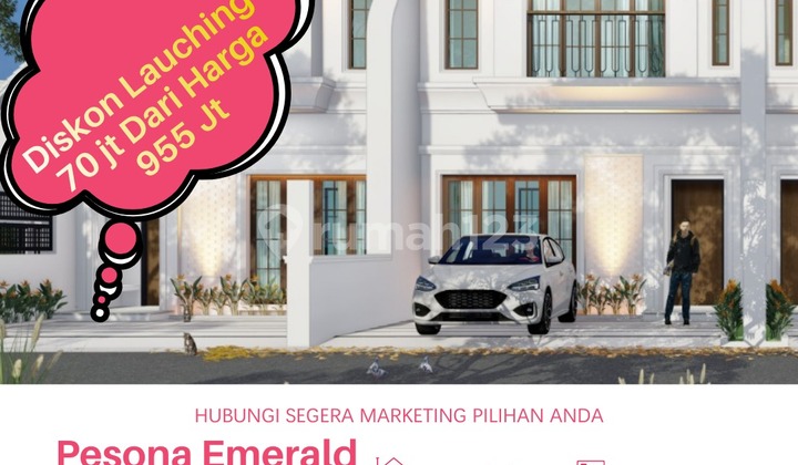 2-Story House Ready to Occupancy, Pesona Emerald Pondok Surya 2